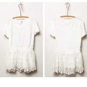 NWT Anthropologie Kenai Peplum Top XS